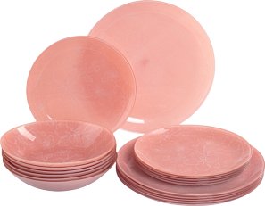 Набор тарелок Luminarc Melitina Pink V9723 (18пр)