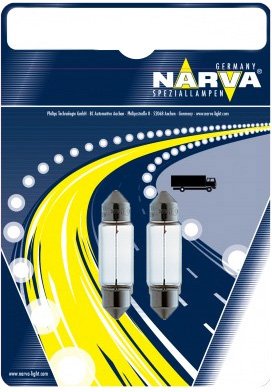 

Галогенная лампа Narva C5W 2шт [17125B2]