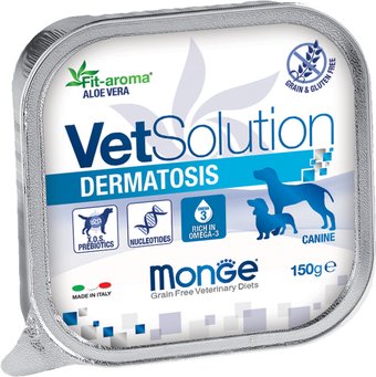 Консервированный корм для собак Monge Vet Solution Dermatosis 150 г