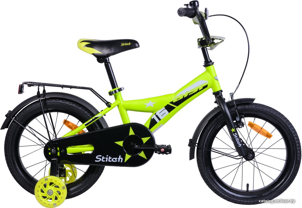 Детский велосипед AIST Stitch 16 2021 (желтый)