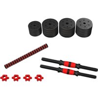 Набор гантелей с соединительным грифом  AMETIST с соединительным грифом композитные 24кг