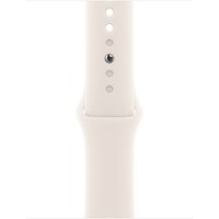 Умные часы Apple Watch Series 10 42 мм (алюминиевый корпус, розовое золото/звездный свет, спортивный силиконовый ремешок M/L)