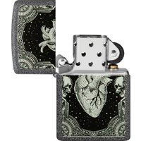 Зажигалка Zippo Iron Stone Heart Design 48720