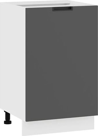 

Шкаф напольный Трия Гренада с одной дверью 1Н5 (белый/холст вулкан)