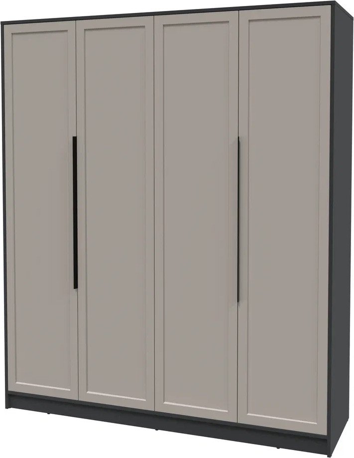 

Шкаф распашной Интерлиния Концепт Тренд КТ-Ш4 (антрацит/луна)