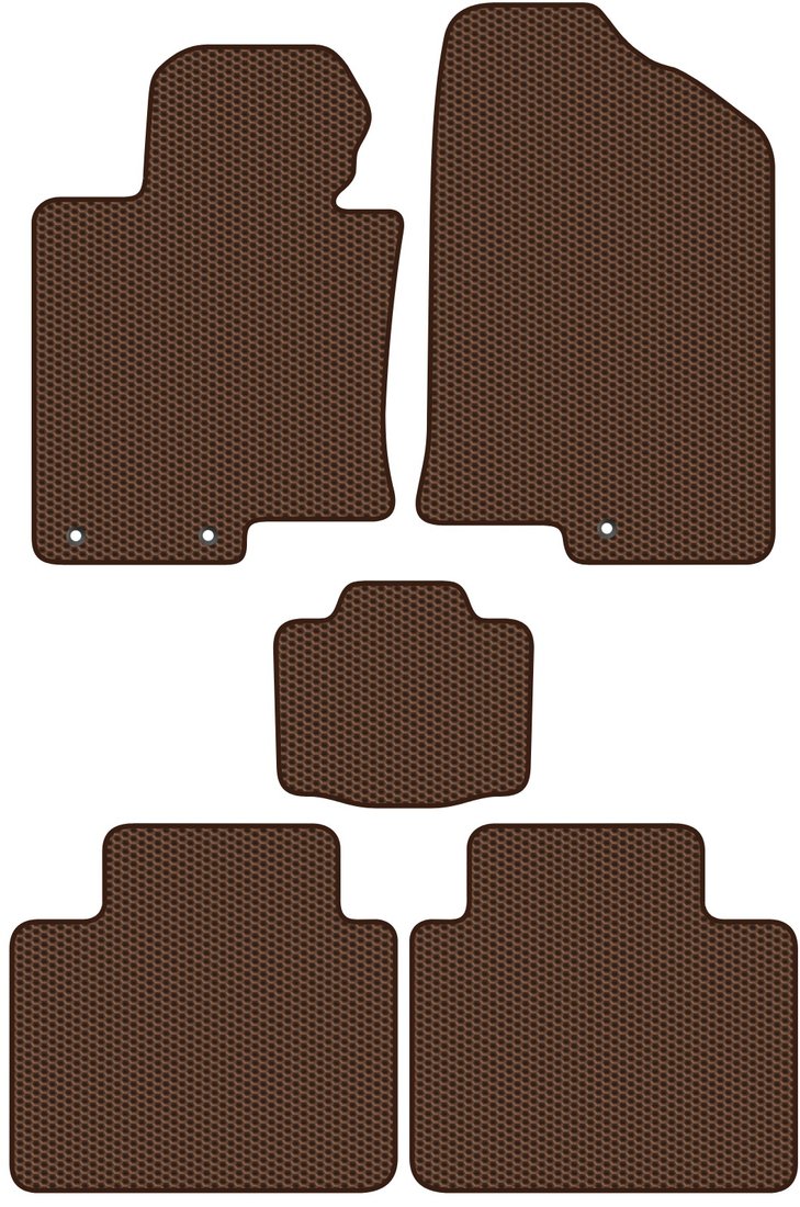 

Комплект ковриков для авто Alicosta Kia Optima III (седан / TF) 2010 - 2016 (коричневый, сота)