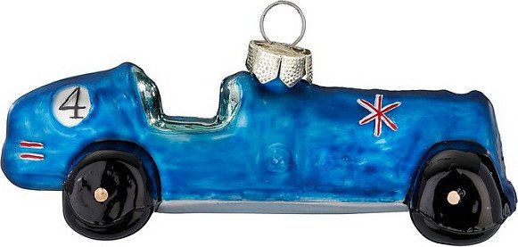 

Елочная игрушка Inge's Christmas Figural Glass Ornaments Гоночный автомобиль 64933H120