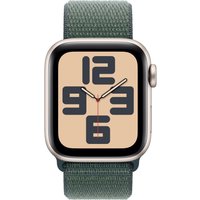 Умные часы Apple Watch SE 2 40 мм (алюминиевый корпус, звездный свет/зеленый, нейлоновый ремешок)