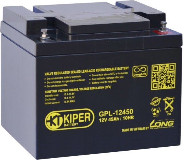 

Аккумулятор для ИБП Kiper GPL-12450 (12В/45 А·ч)