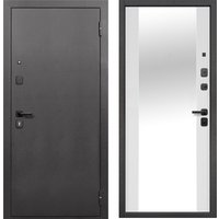 Металлическая дверь Guard Зеркало 86x205 правая (серебристый/белый матовый)
