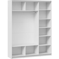 Шкаф-купе Трия Оскар Хилтон Т2 1800 271105 (ручка черная/белый снег/белый матовый)