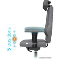 Офисное кресло Kulik System Nano (с подголовником, серый)