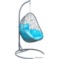 Подвесное кресло Leset Саона (серый металлик)