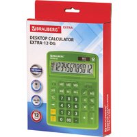 Бухгалтерский калькулятор BRAUBERG Extra 12-DG 250483 (зеленый)