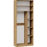 Тумба для обуви Трия Хилтон №4 251068 (дуб крафт золотой/графит матовый)