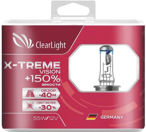 

Галогенная лампа Clear Light X-treme Vision HB3 2шт