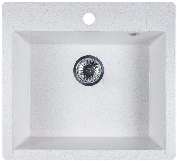 

Кухонная мойка Marblan Cubi (бежевый, с сифоном)