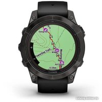Умные часы Garmin Fenix 7 Pro Sapphire Solar (карбоново-серый титан/черный)