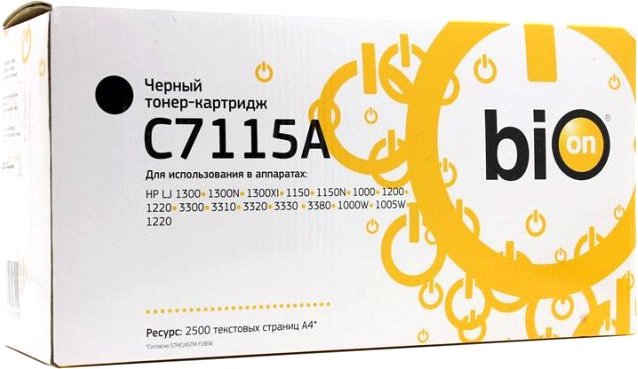 

Картридж Bion C7115A (аналог HP 15A (C7115A))