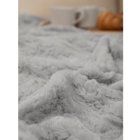 Плед Buenas Noches Мягкий мех Греция 220x240 94437 (серый)