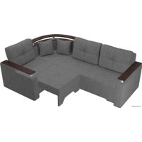 Угловой диван Лига диванов Комфорт 102609 (левый, рогожка, серый)