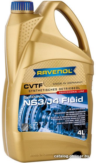 Трансмиссионное масло Ravenol CVTF NS3/J4 Fluid 4л