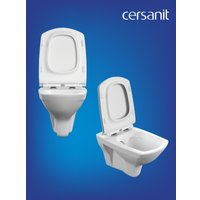 Унитаз подвесной Cersanit Carina New Clean On с инсталляцией Leon S-IN-BLACK-Cg-w в Витебске