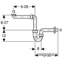 Сифон Geberit Uniflex 151.107.11.1
