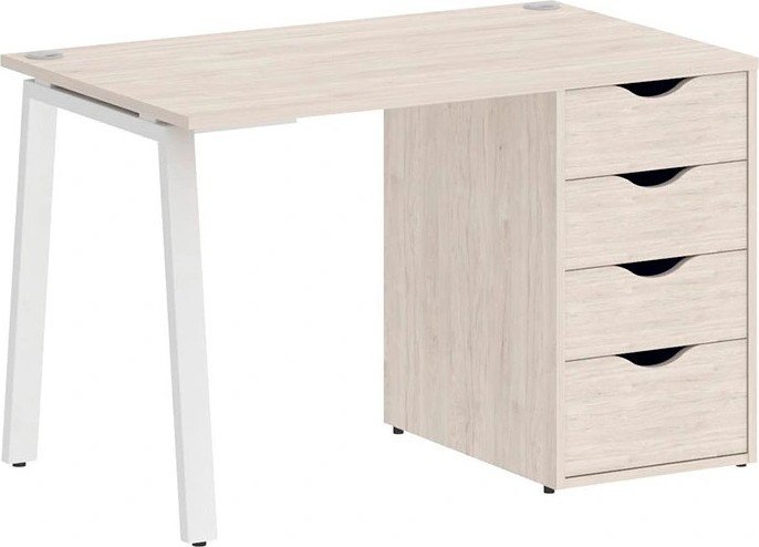 

Стол Riva Home Office VR.SP-3-118.4.A White (денвер светлый)