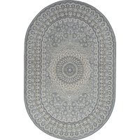 Ковер для жилой комнаты Merinos Cuba F399-OVAL-BLUE (1.5х2.3)