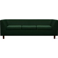 Софа Brioli Дедрик Д трехместный (рогожка, J8 темно-зеленый)