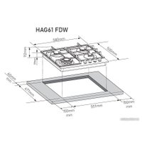 Варочная панель ZorG HAG61 FDW white