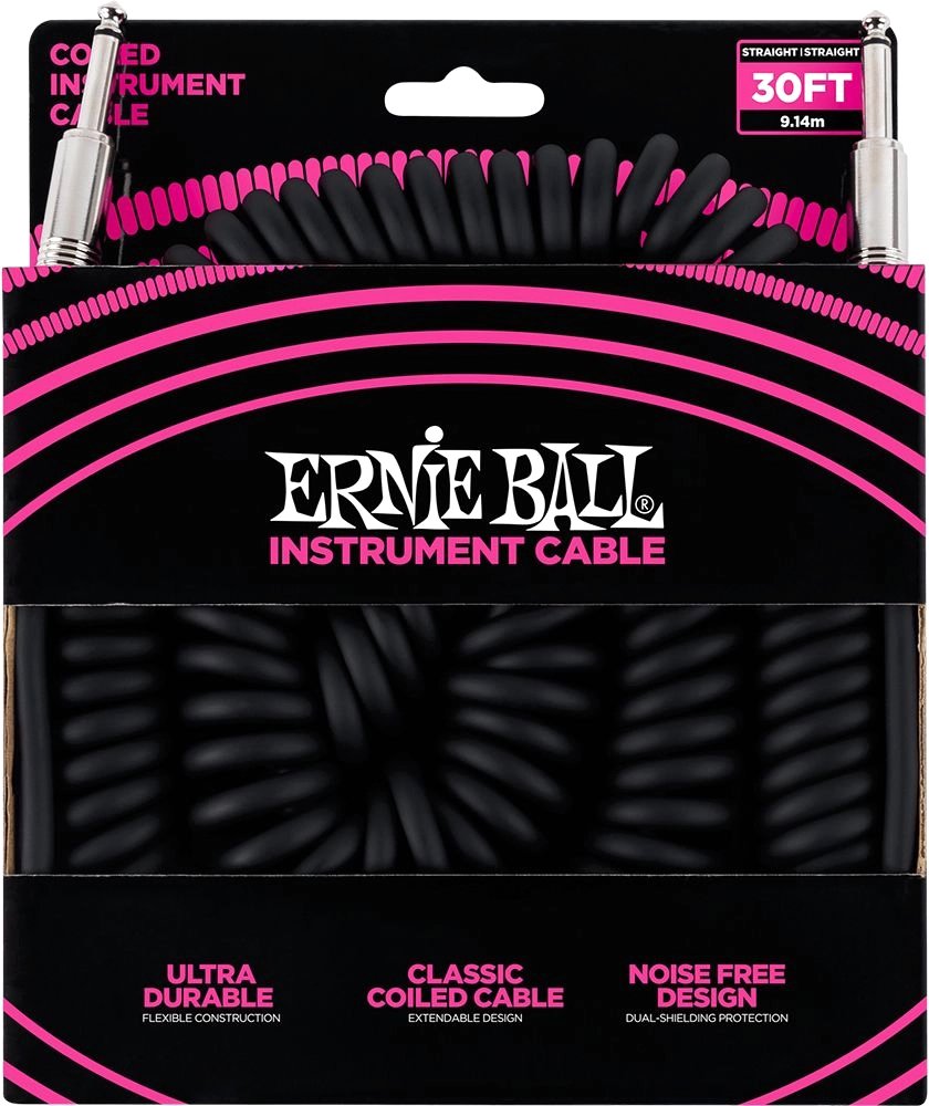 

Гитарный кабель Ernie Ball P06044 6.3 мм - 6.3 мм (9 м, черный)