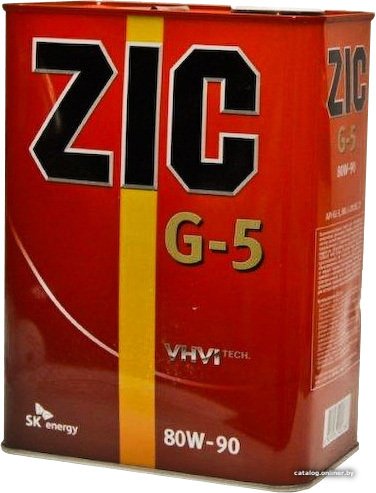 Трансмиссионное масло ZIC G-5 80W-90 4л