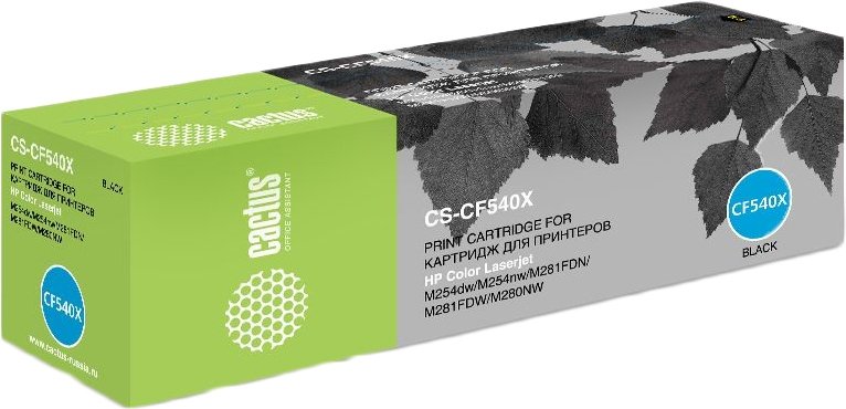 

Картридж CACTUS CS-CF540X (аналог HP 203X CF540X)