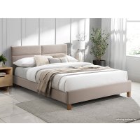 Кровать Signal Sierra Velvet Bluvel 28 120х200 (бежевый/дуб)