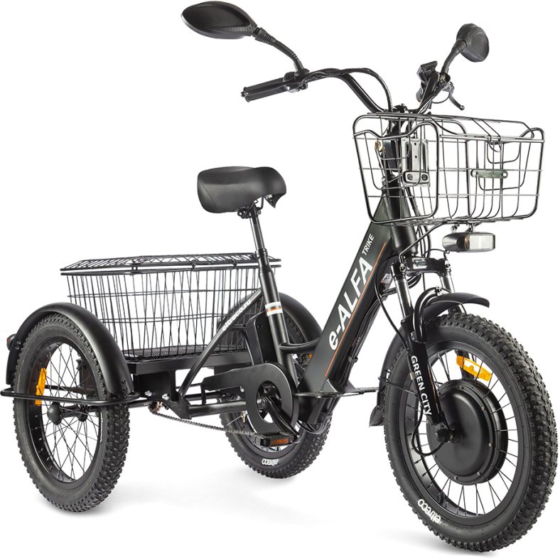 

Электровелосипед Eltreco Green City e-ALFA Trike 2022 (черный)