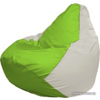 Кресло-мешок Flagman Груша Макси Г2.1-183 (белый/салатовый)