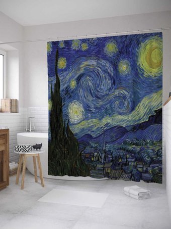 Шторка-занавеска для ванны JoyArty Звездная ночь sc_7906