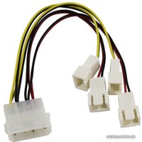 Кабель Akasa Molex - 3-pin AK-CB001 (0.15 м, черный/желтый)