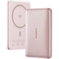 Внешний аккумулятор Baseus PicoGo AM41 Ultra-Slim Qi2 Magnetic Power Bank 10000mAh (розовый)
