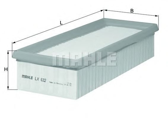 

Воздушный фильтр Mahle Knecht LX632