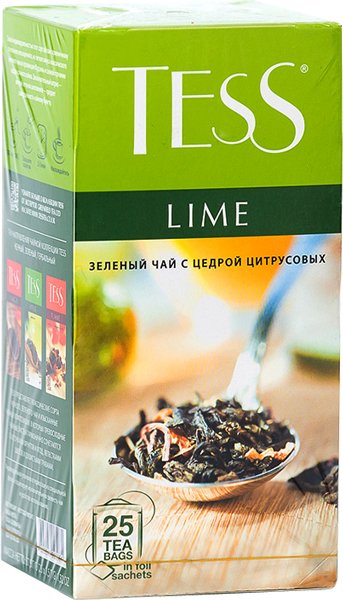 

Зеленый чай Tess Lime 25 шт