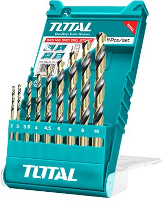 

Набор сверл Total TACSD0095 (9 шт)