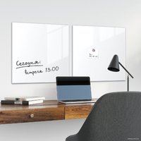 Магнитно-маркерная доска BRAUBERG стеклянная 45x45 см (белый)