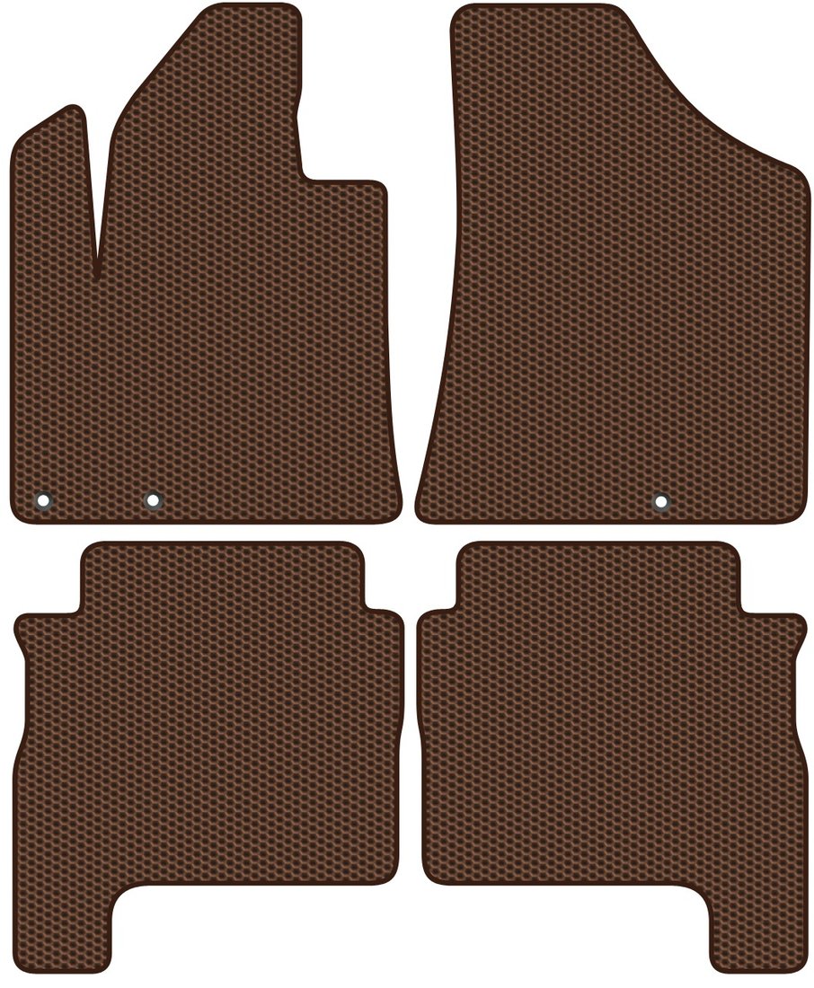 

Комплект ковриков для авто Alicosta Hyundai Santa Fe II (suv / CM) 2010 - 2012 (коричневый, сота)