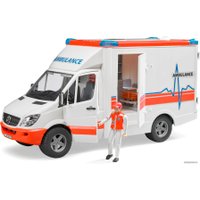 Грузовик Bruder Mercedes Benz Sprinter ambulance with driver 02536