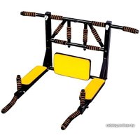 Турник с брусьями Central Sport Мультихват Lite Plus (черный/желтый)