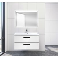  BelBagno Тумба под умывальник Aurora-900-2C-SO-BL (bianco lucido)