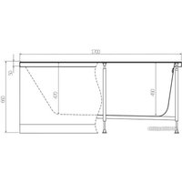 Фронтальный экран под ванну Alex Baitler 170x63 PF1763H